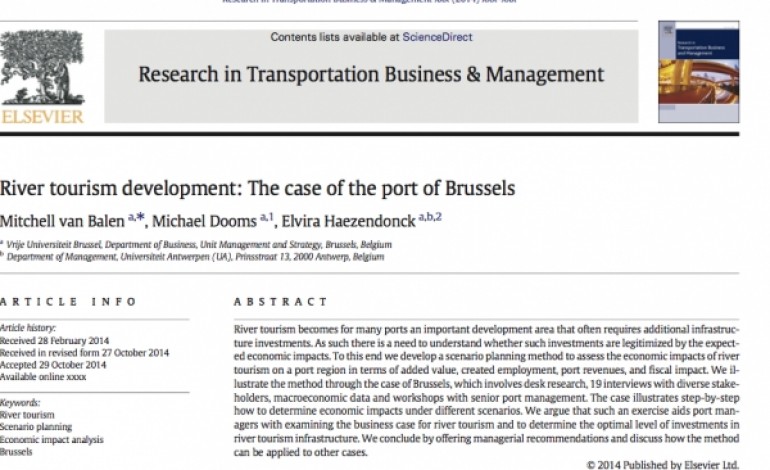 River tourism development: the case of the port of Brussels
