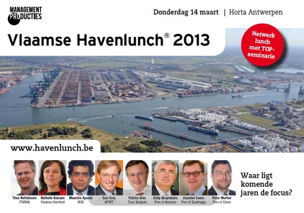 Porteconomics co-director chairs Port Lunch Flanders 2013
