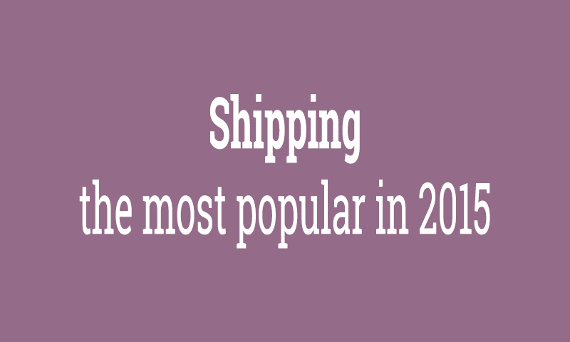 Shipping: the most popular in 2015
