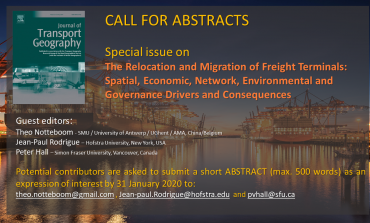 Call for abstracts: special issue on the relocation and migration of freight terminals