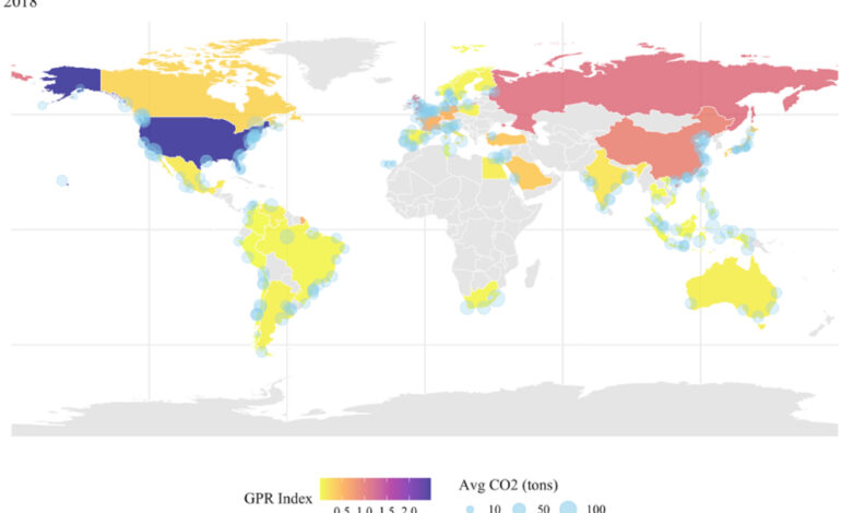 Geopolitical risks and port-related carbon emissions: evidence and policy implications